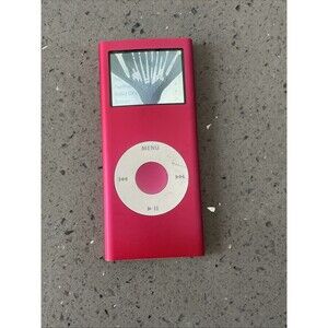 Apple A1199 4GB iPod Nano 2nd Gen Limited Ed. Product RED MA725LL READ! Screen